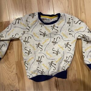 Kids Roald Dahl Monkey Print Sweatshirt in cream